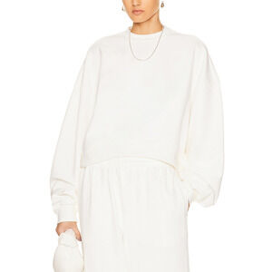 Wardrobe.Nyc X 'Hailey' White Cotton Bieber Hb Track Top Size S